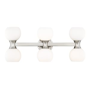 Z-Lite Artemis 25-in  Brushed Nickel 6-Light Vanity Light