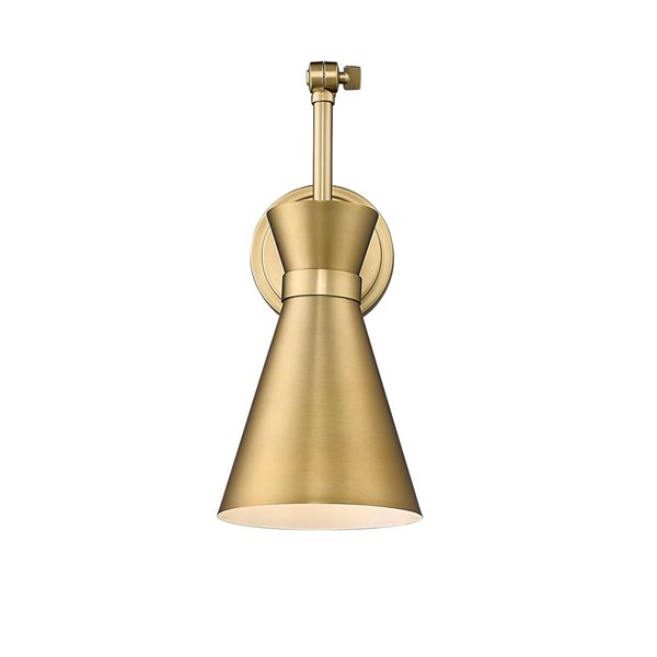 Z-Lite Soriano 6.25-in Modern Gold 1-Light Wall Sconce