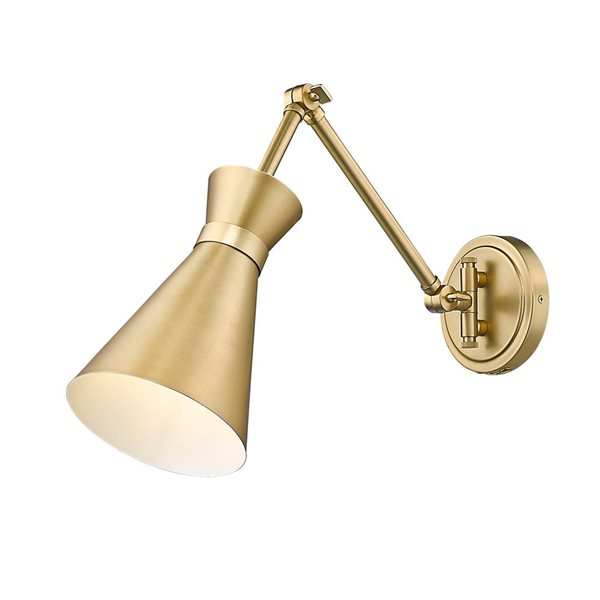 Z-Lite Soriano 6.25-in Modern Gold 1-Light Wall Sconce