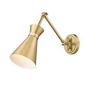 Z-Lite Soriano 6.25-in Modern Gold 1-Light Wall Sconce