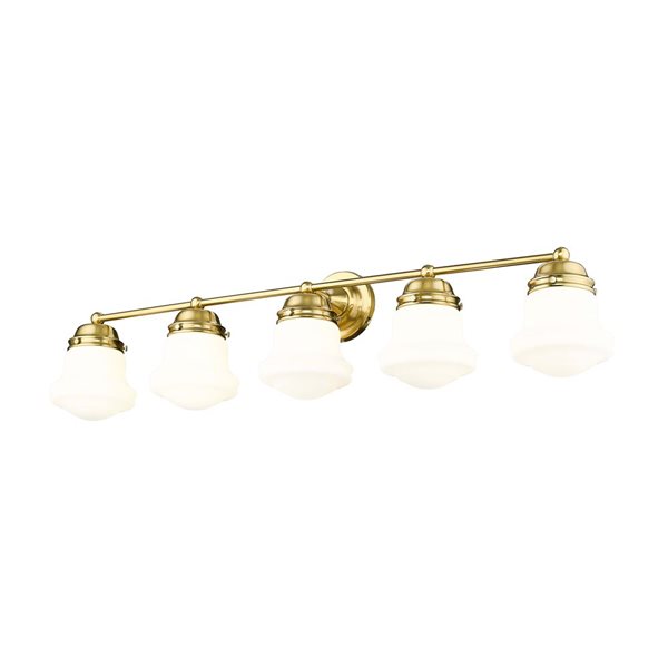 Z-Lite Vaughn 5 Light Luxe Gold Vanity Light