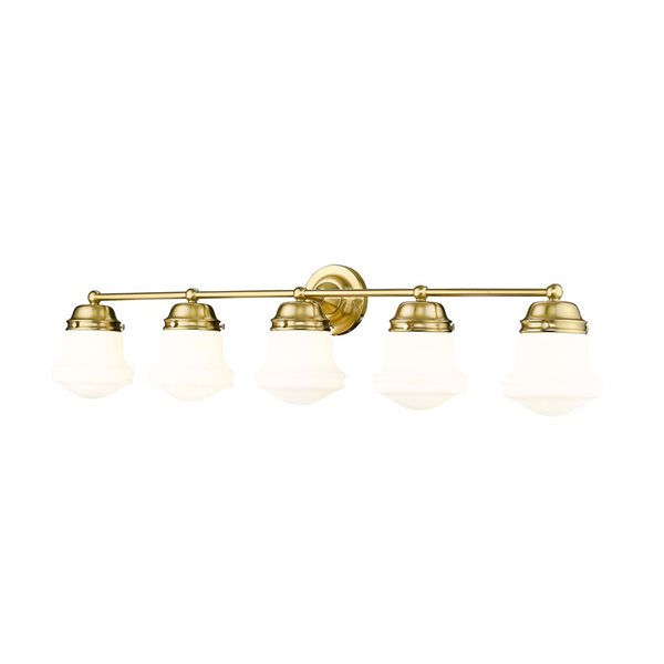 Z-Lite Vaughn 5 Light Luxe Gold Vanity Light