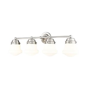 Z-Lite Vaughn 4 Light Brushed Nickel Vanity Light