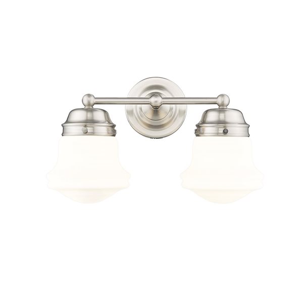 Z-Lite Vaughn 2 Light Brushed Nickel Vanity Light