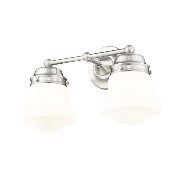 Z-Lite Vaughn 2 Light Brushed Nickel Vanity Light