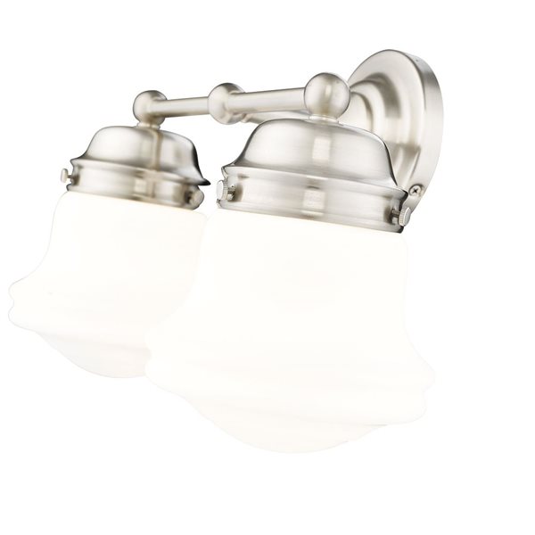 Z-Lite Vaughn 2 Light Brushed Nickel Vanity Light