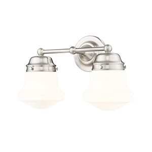 Z-Lite Vaughn 2 Light Brushed Nickel Vanity Light