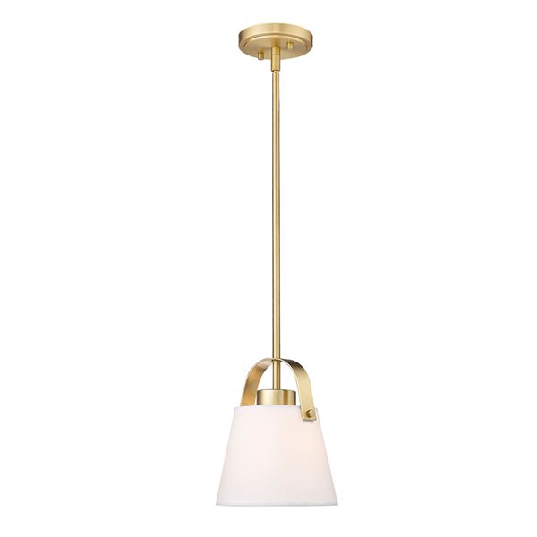 Z-Lite Z-Studio 1 Light Heritage Brass Pendant