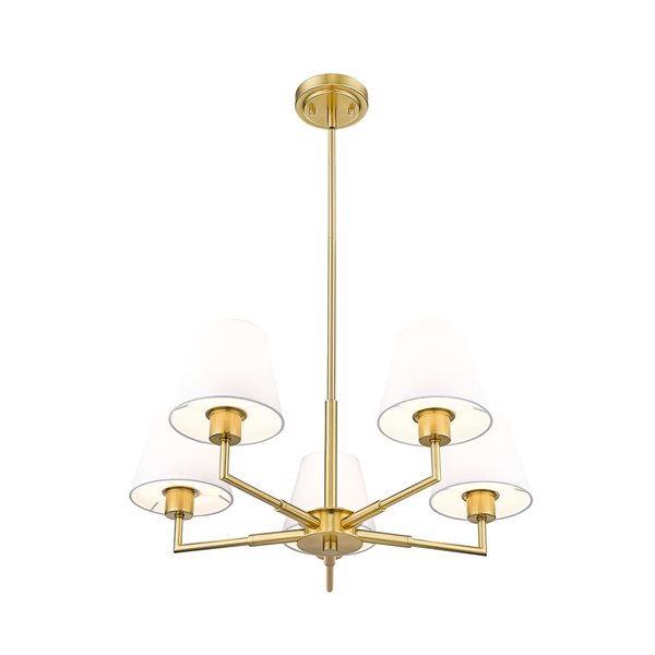 Z-Lite Leila 5 Light Luxe Gold Chandelier