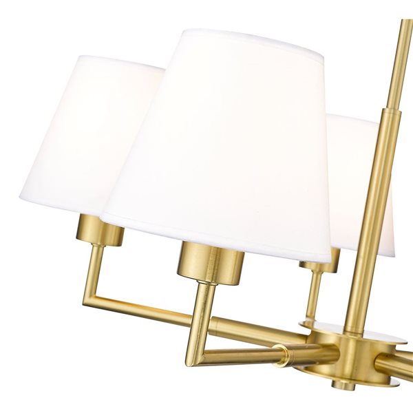 Z-Lite Leila 5 Light Luxe Gold Chandelier