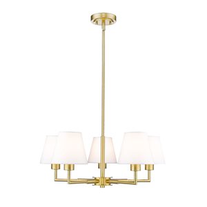 Z-Lite Leila 5 Light Luxe Gold Chandelier