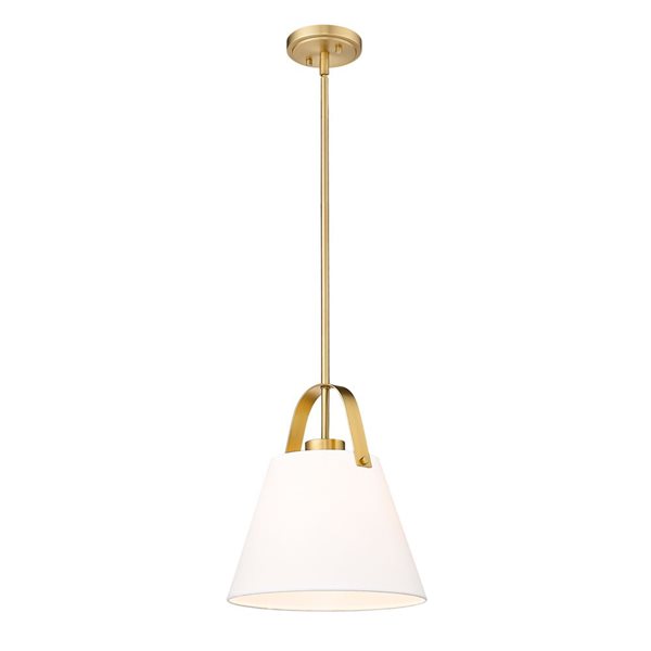 Z-Lite Z-Studio 1 Light Heritage Brass Pendant