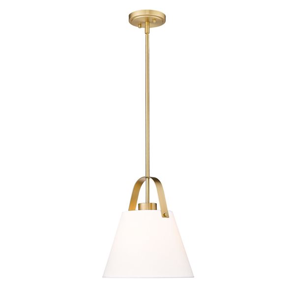 Z-Lite Z-Studio 1 Light Heritage Brass Pendant