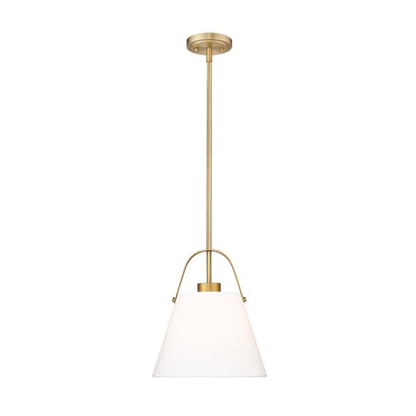 Z-Lite Z-Studio 1 Light Heritage Brass Pendant