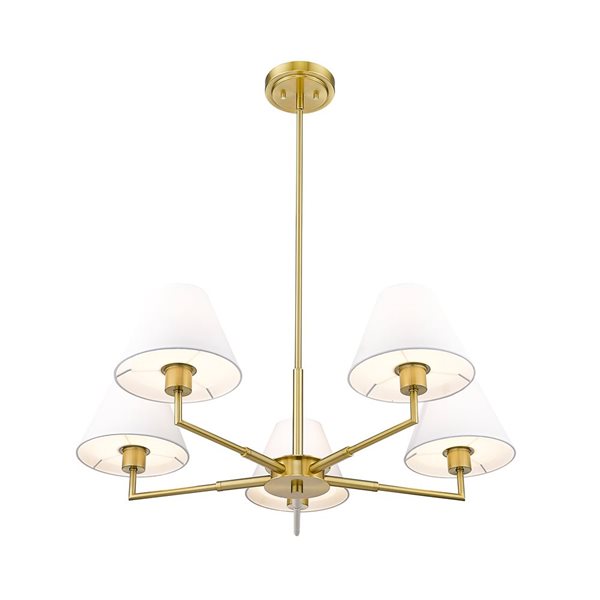 Z-Lite Leila 5 Light Luxe Gold Chandelier