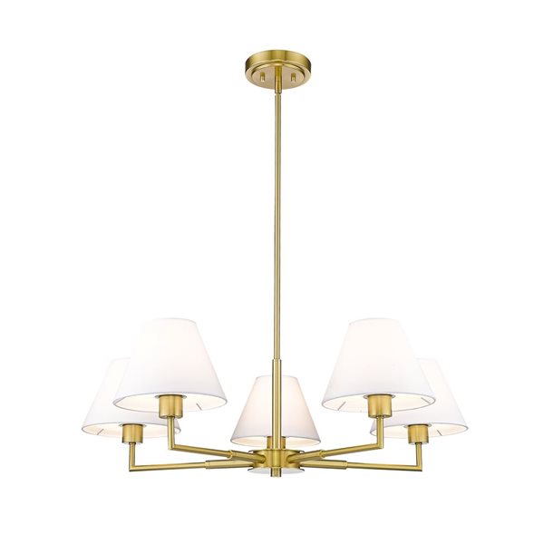 Z-Lite Leila 5 Light Luxe Gold Chandelier