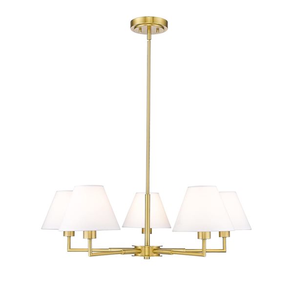 Z-Lite Leila 5 Light Luxe Gold Chandelier