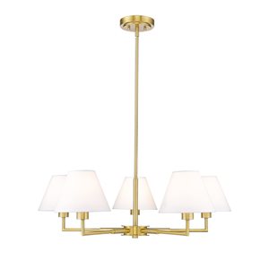 Z-Lite Leila 5 Light Luxe Gold Chandelier