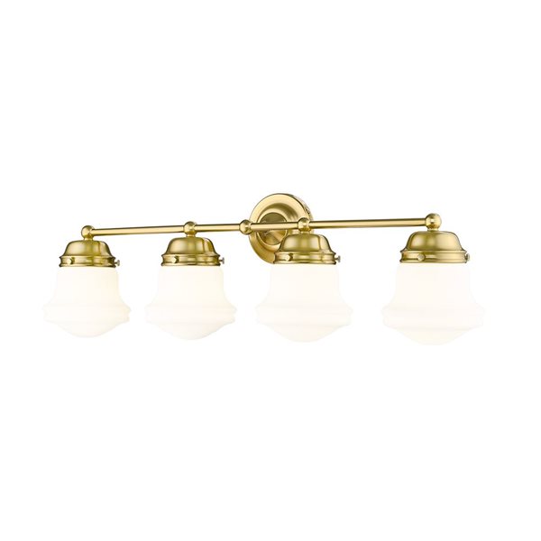 Z-Lite Vaughn 4 Light Luxe Gold Vanity Light