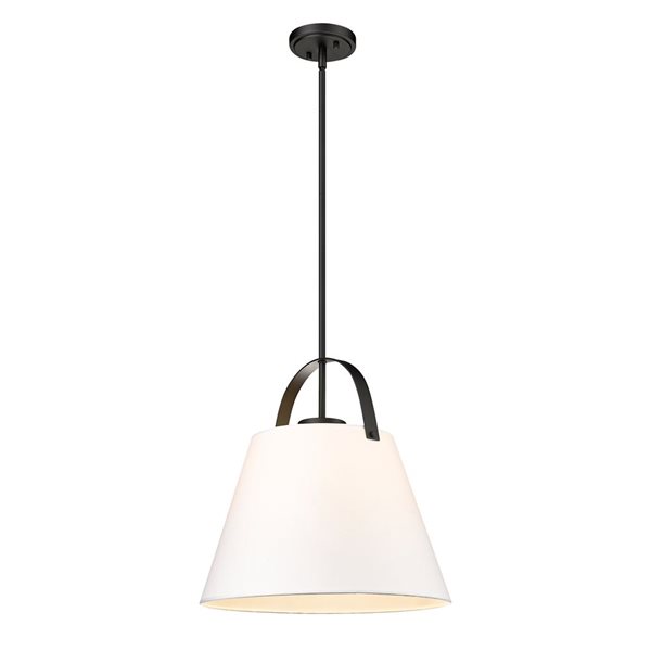Z-Lite Z-Studio 1 Light Matte Black Pendant