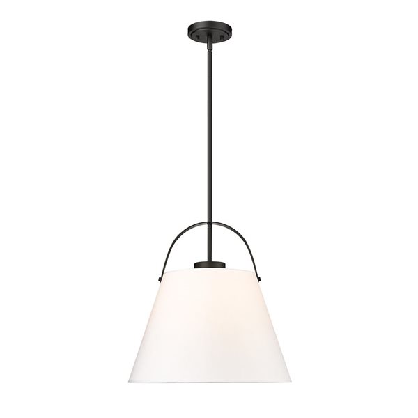 Z-Lite Z-Studio 1 Light Matte Black Pendant