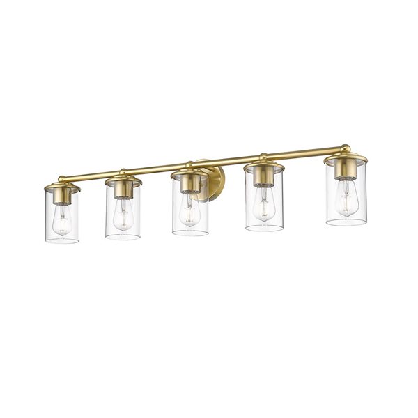 Z-Lite Thayer 5 Light Luxe Gold Vanity Light