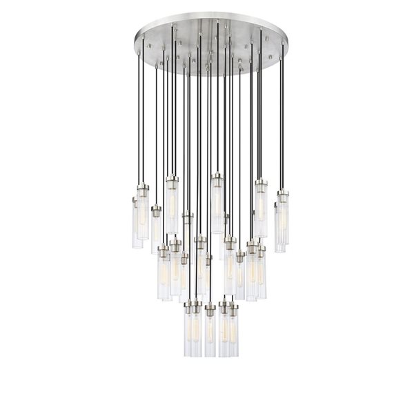 Z-Lite Beau 27 Light Brushed Nickel Chandelier