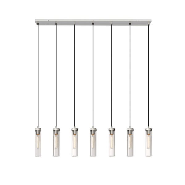 Z-Lite Beau 7 Light Brushed Nickel Linear Chandelier