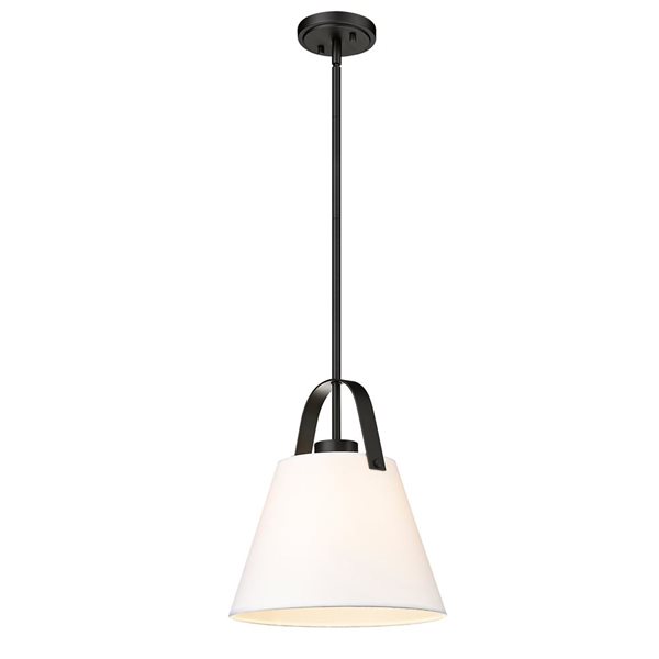 Z-Lite Z-Studio 1 Light Matte Black Pendant