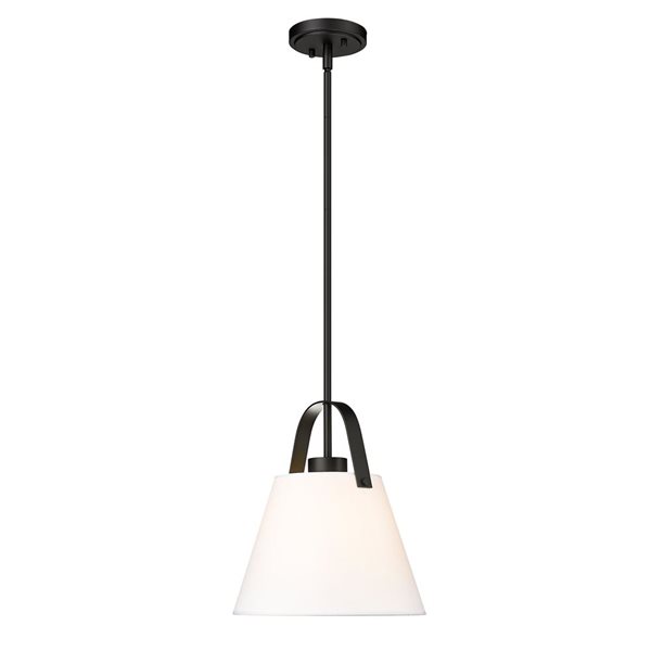 Z-Lite Z-Studio 1 Light Matte Black Pendant