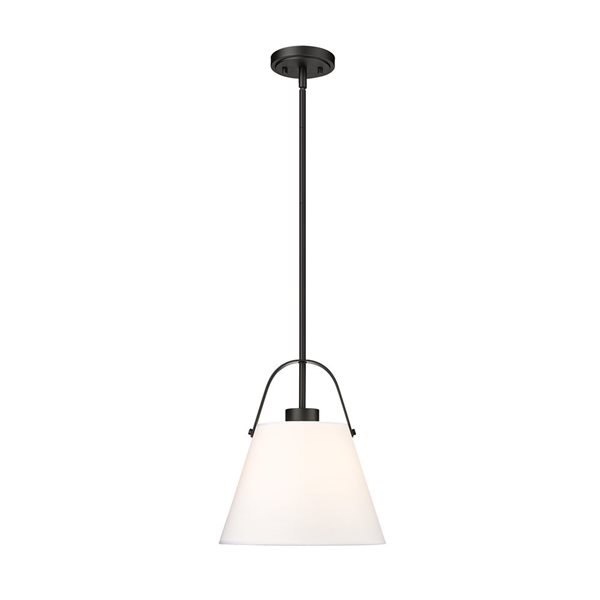 Z-Lite Z-Studio 1 Light Matte Black Pendant