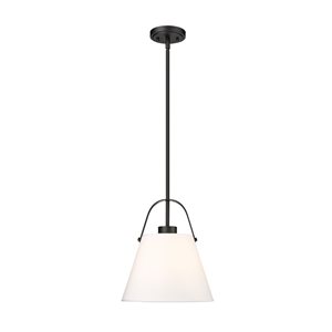 Z-Lite Z-Studio 1 Light Matte Black Pendant