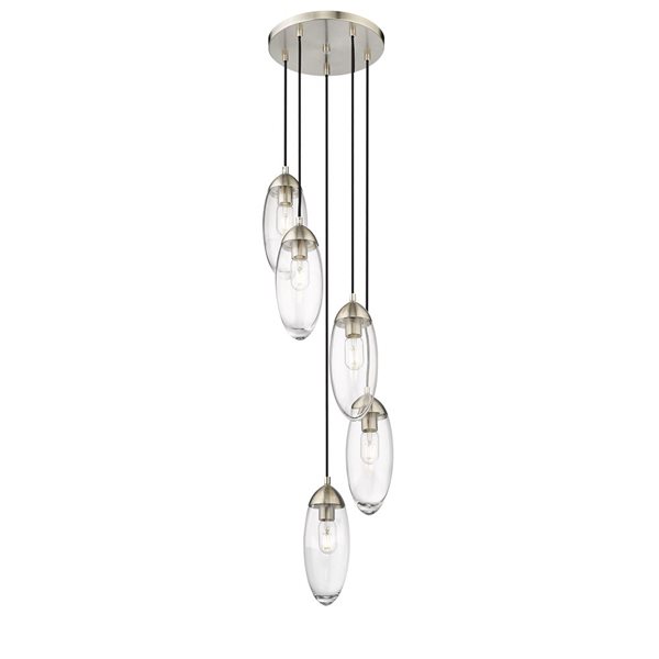 Z-Lite Arden 5 Light Brushed Nickel Chandelier