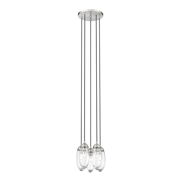 Z-Lite Arden 5 Light Brushed Nickel Chandelier