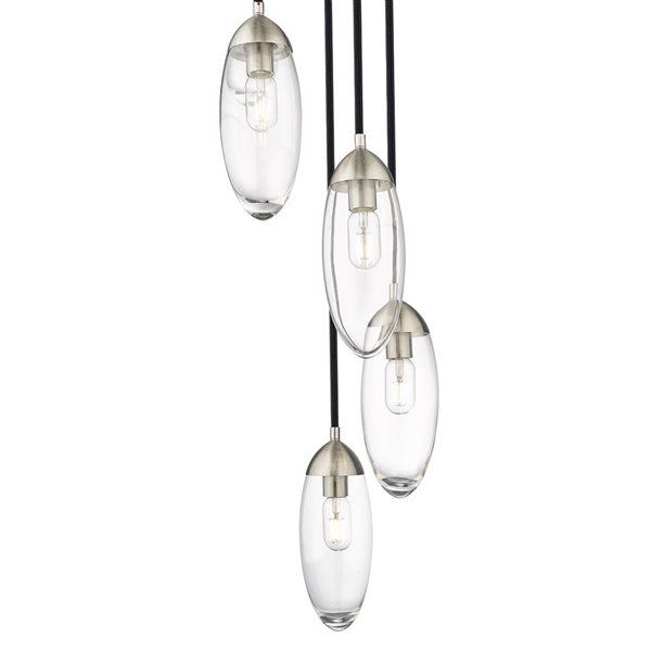 Z-Lite Arden 5 Light Brushed Nickel Chandelier