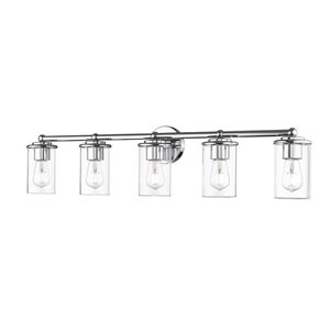 Z-Lite Thayer 5 Light Chrome Vanity Light