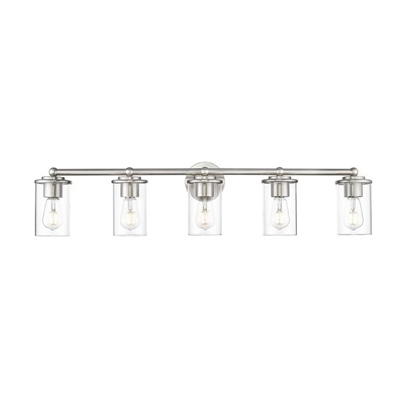 Z-Lite Thayer 5 Light Brushed Nickel Vanity Light