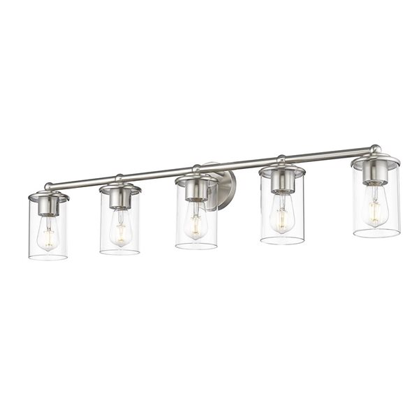 Z-Lite Thayer 5 Light Brushed Nickel Vanity Light