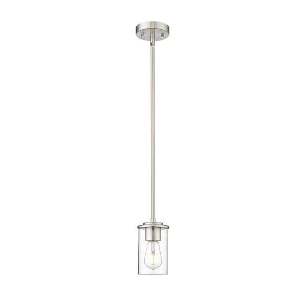 Z-Lite Thayer 1 Light Brushed Nickel Pendant