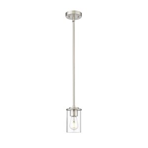 Z-Lite Thayer 1 Light Brushed Nickel Pendant