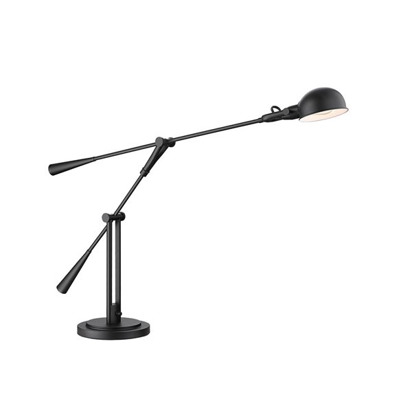 Z-Lite Grammercy Park 1 Light Matte Black Table Lamp