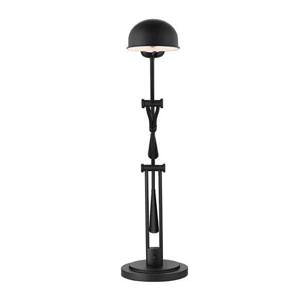 Z-Lite Grammercy Park 1 Light Matte Black Table Lamp