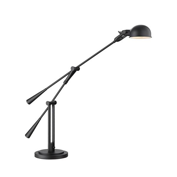 Z-Lite Grammercy Park 1 Light Matte Black Table Lamp