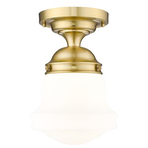 Z-Lite Vaughn 1 Light Luxe Gold Flush Mount