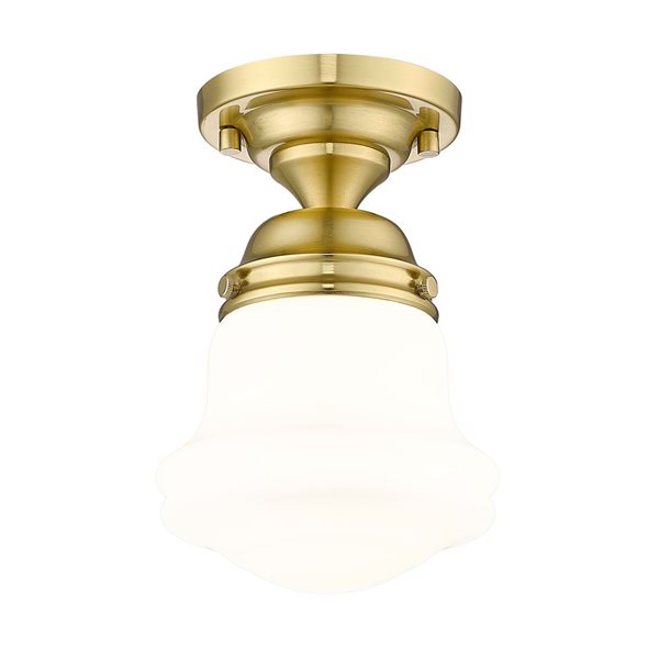 Z-Lite Vaughn 1 Light Luxe Gold Flush Mount