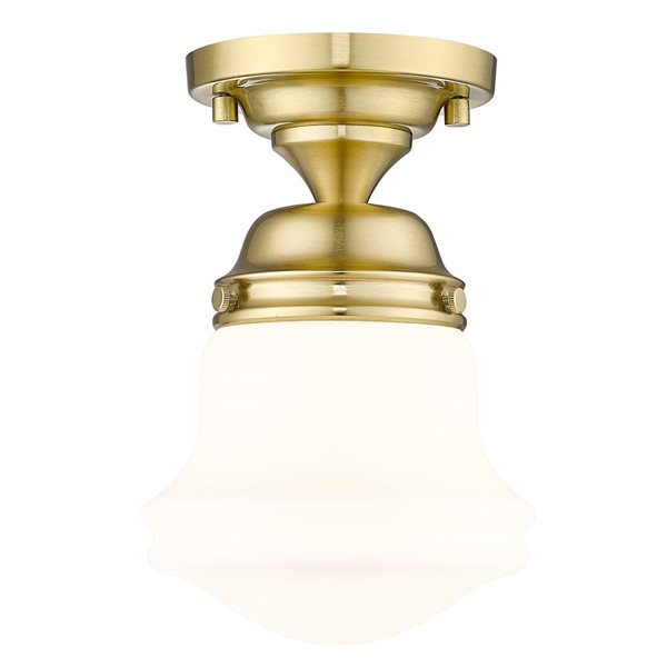 Z-Lite Vaughn 1 Light Luxe Gold Flush Mount