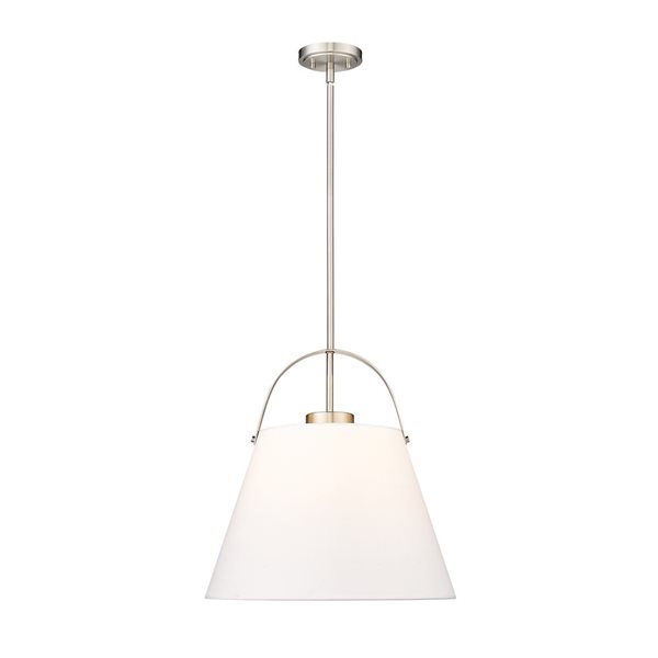 Z-Lite Z-Studio 1 Light Brushed Nickel Pendant