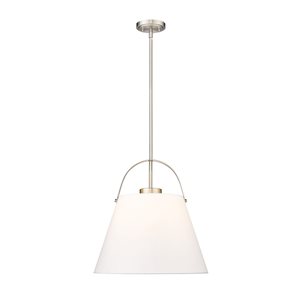 Z-Lite Z-Studio 1 Light Brushed Nickel Pendant