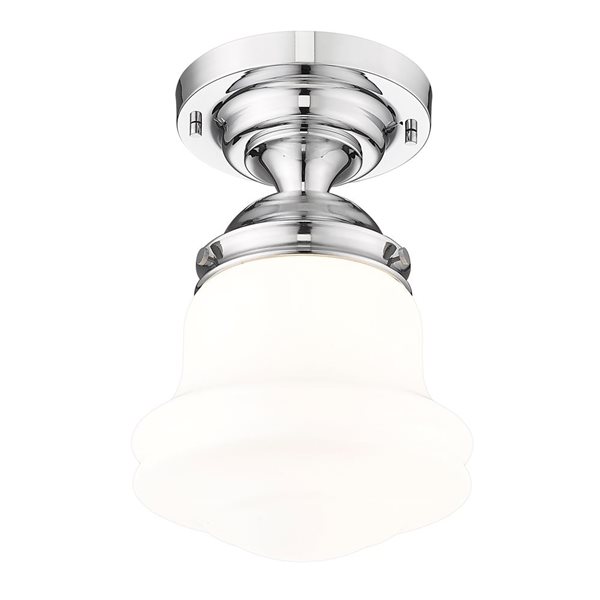 Z-Lite Vaughn 1 Light Chrome Flush Mount