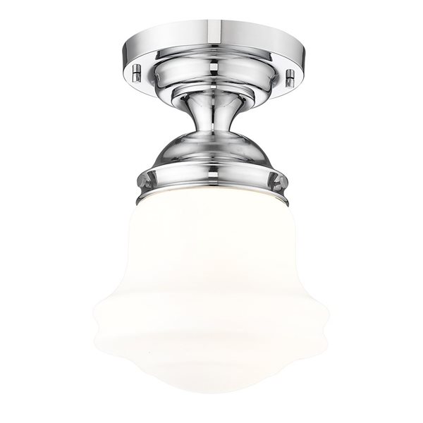 Z-Lite Vaughn 1 Light Chrome Flush Mount